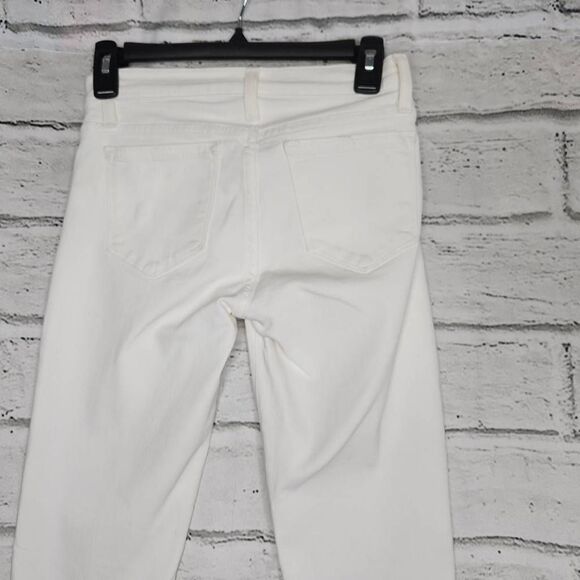 J. Crew Cotton Blend Ankle Toothpick Skinny Denim Jeans White Size 24 - Picture 7 of 11